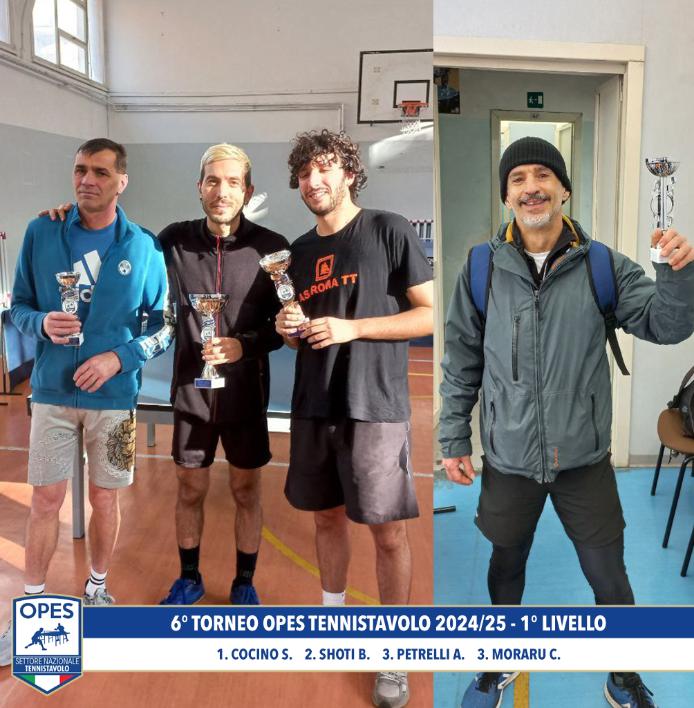 6° Torneo OPES TENNISTAVOLO