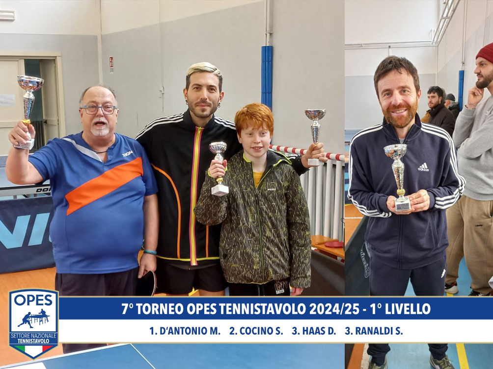 7° Torneo OPES Tennistavolo