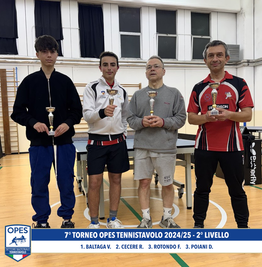 7° Torneo OPES Tennistavolo