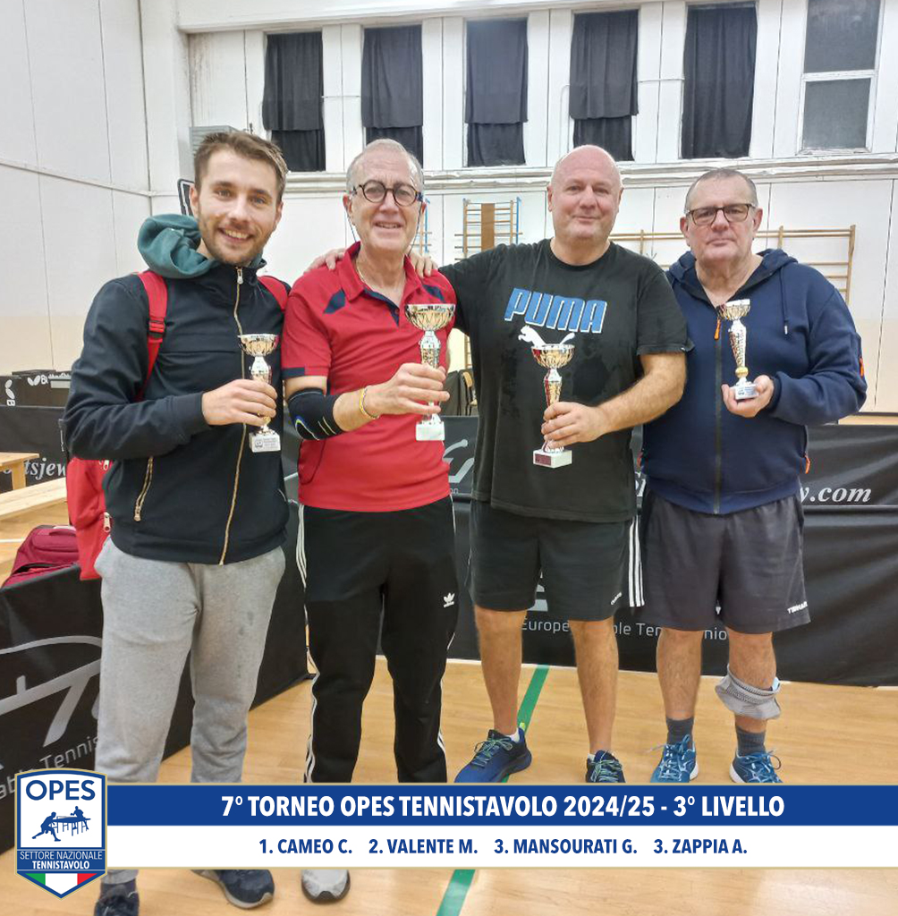 7° Torneo OPES Tennistavolo